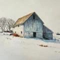 Winter Barn I