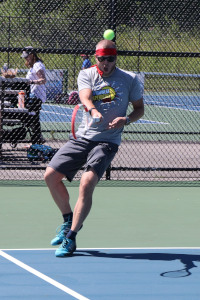 Ben playing tennis